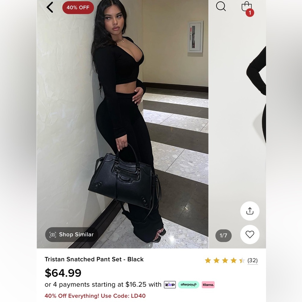All black brand new outfit